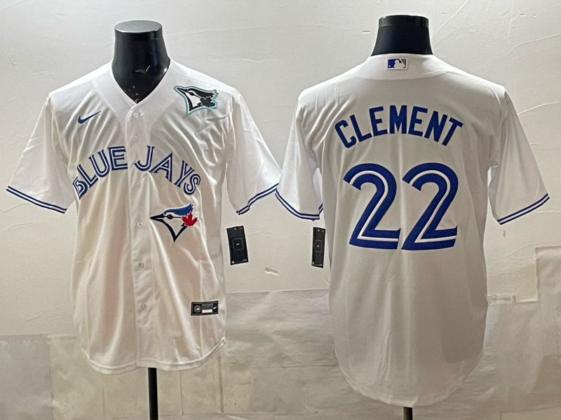 Men 2025 Toronto Blue Jays #22 Clement White Game Nike MLB Jersey style 04